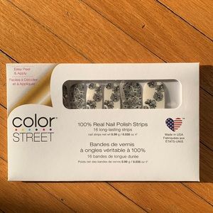 Color Street Flower Power clear overlay real Nail Polish Strips